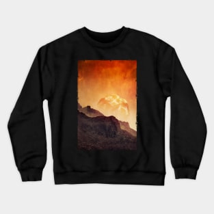 Mountains on Mars - Imaginary Martian Landscape Crewneck Sweatshirt